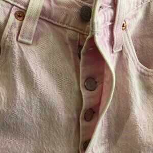 Levi's 501 S Light Pink acid wash 27